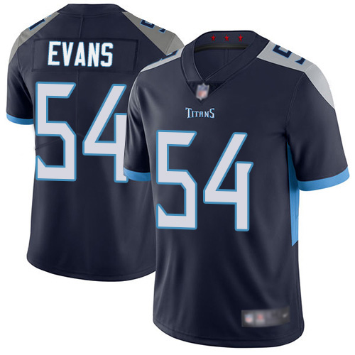 Tennessee Titans Limited Navy Blue Men Rashaan Evans Home Jersey NFL Football #54 Vapor Untouchable->tennessee titans->NFL Jersey